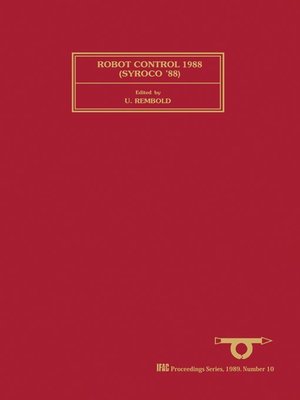 cover image of Robot Control 1988 (SYROCO'88)